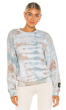 DANZY Tie Dye Collection Crew Sweatshirt in Pastel Camouflage