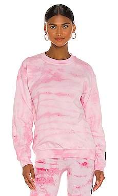 DANZY Tie Dye Collection Sweatshirt in Pink REVOLVE