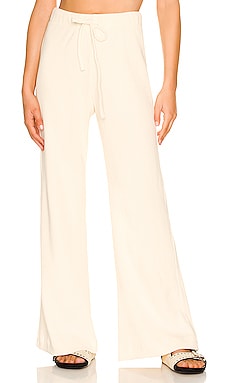 DONNI. Thermal Wide Leg Pant in Creme | REVOLVE