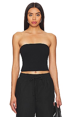 Faux Suede Leather Bustier Cropped Top – SHE'SMODA