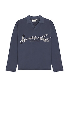 DRMERS CLUB Scribbles Polo in Navy from Revolve.com