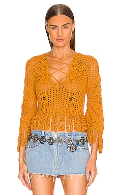 Product image of DUNDAS x REVOLVE Nadja Sweater with Fringe. Click to view full details