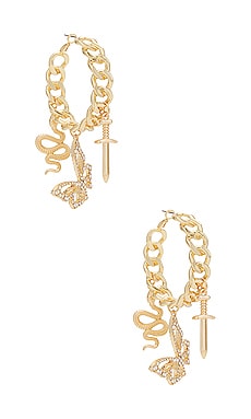 Product image of DUNDAS x REVOLVE Charlotte Earrings. Click to view full details