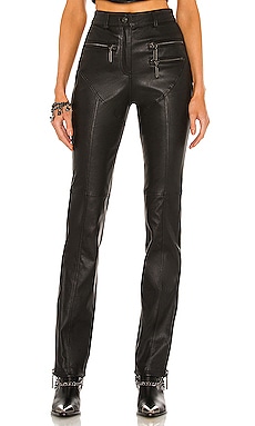 Product image of DUNDAS x REVOLVE Syd Leather Pants. Click to view full details