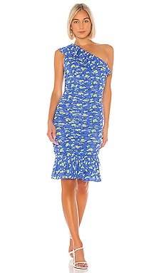 

Платье с одним плечом aerin - Diane von Furstenberg, Синий, Мини