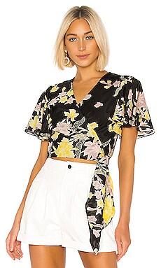 

Топ с запахом sara - Diane von Furstenberg, Черный, Блузки