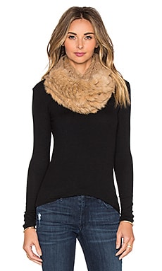 Diane Rabbit Fur Scarf