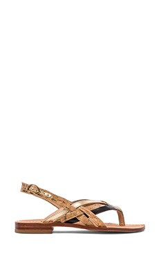 diane von furstenberg gold sandals