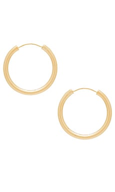 Elizabeth and James Medium Holly Hoops in Yellow Gold Elizabeth and James $95 