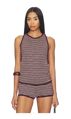 Romy Knit Racer Tank Top, image 2 of 2