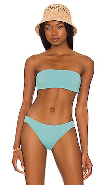 eberjey Pique Summer Bikini Top in Ocean Bay