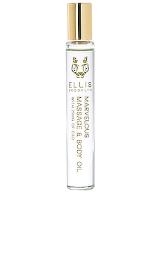 Product image of Ellis Brooklyn Marvelous CBD Massage and Body Oil Rollerball. Click to view full details