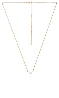 

Ожерелье с мини шевроном - EF COLLECTION, Металлический золотой, Золотой