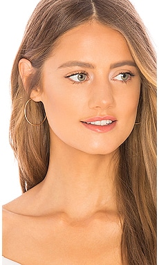 Product image of EF COLLECTION The Perfect Gold Hoop Earring. Click to view full details
