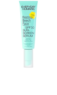 Resting Beach Face SPF 30 Sunscreen Serum Everyday Humans $24 BEST SELLER