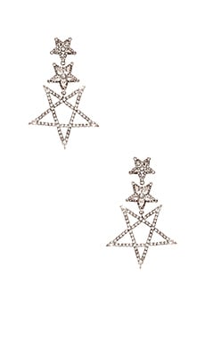 

Серьги star - Elizabeth Cole, Металлический серебряный, Серьги