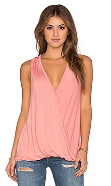Ella Moss Leda Crossfront Tank in Nectar