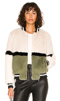 Ruby Faux Fur Bomber Ena Pelly $238 Sustainable