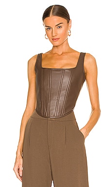 Leather Bustier Ena Pelly $251 