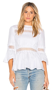 Endless Rose Pleated Blouse in White | REVOLVE