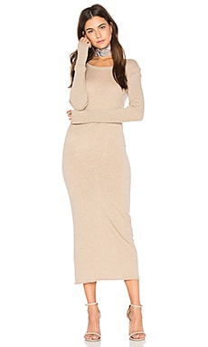Платье из кашемира с круглым вырезом и длинным рукавом - Enza Costa