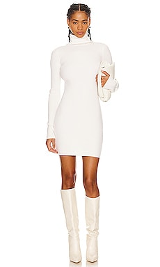 Rib Turtleneck Sweater DressEnza Costa$525