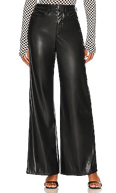 Product image of Enza Costa Vegan Leather Wide Leg Pant. Click to view full details