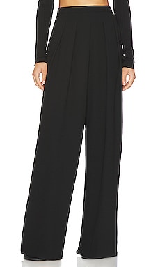 Product image of Enza Costa Crepe Pleated Wide Leg Pant. Click to view full details
