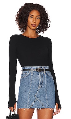 Product image of Enza Costa Cashmere Easy Cuffed Crew. Click to view full details
