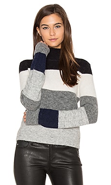 Equipment shop striped sweater