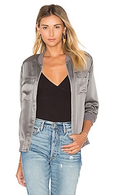 Abbot leather hot sale bomber jacket