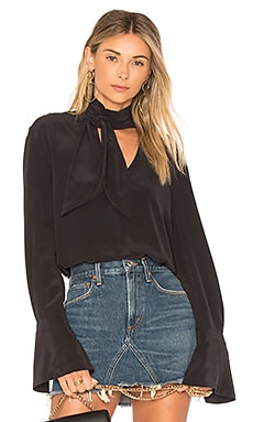 Equipment Jacqueleen Top in True Black | REVOLVE