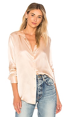 Equipment Essential Shine Shirt in French Nude | REVOLVE