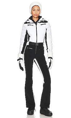 Erin Snow Luna Ski Suit in Black & Snow