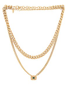 Emerald Pendant Necklace Ettika $60 NEW