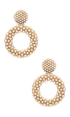 Golden Rings Earrings Ettika $55 NEW