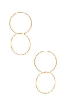 Product image of Ettika Joining Circle Earrings. Click to view full details