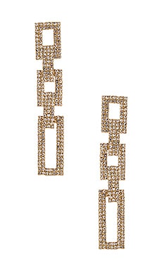 Ettika Chain Link Earrings in Gold Ettika $65 