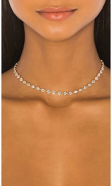 Diamond drop hot sale choker necklace