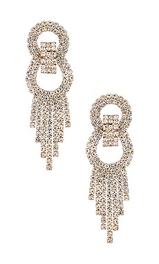 Product image of Ettika Crystal Fringe Earrings. Click to view full details