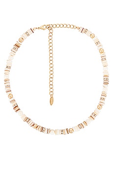 Ettika Pearl Beaded Necklace in Gold | REVOLVE