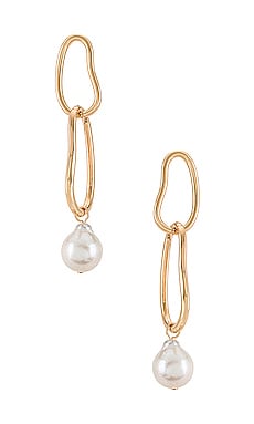 Product image of Ettika Pearl Drop Earring. Click to view full details