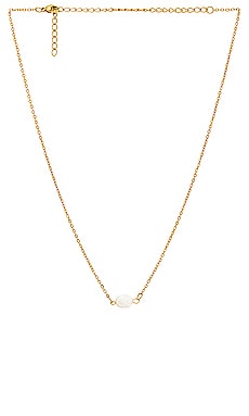 Shayla Pearl Choker Necklace In Gold Ellie Vail