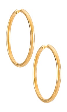 Ellie Vail Klara Medium Hoop Earring in Gold Ellie Vail $31 Previous price: $43 