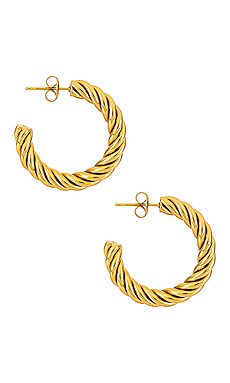 Product image of Ellie Vail Cordelia Twist Hoop Earring. Click to view full details