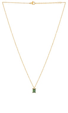 Ellie Vail Bethany Baguette Pendant Necklace in Gold | REVOLVE