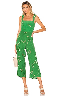 faithfull the brand green jumpsuit
