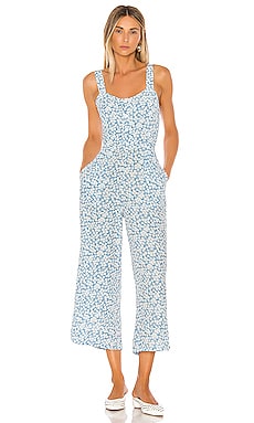 faithfull the brand blue jumpsuit