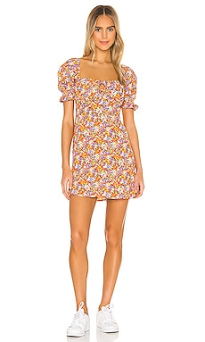 

Мини платье iris - FAITHFULL THE BRAND, Оранжевый, Мини