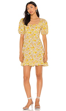 

Мини платье agathe - FAITHFULL THE BRAND, Желтый, Мини